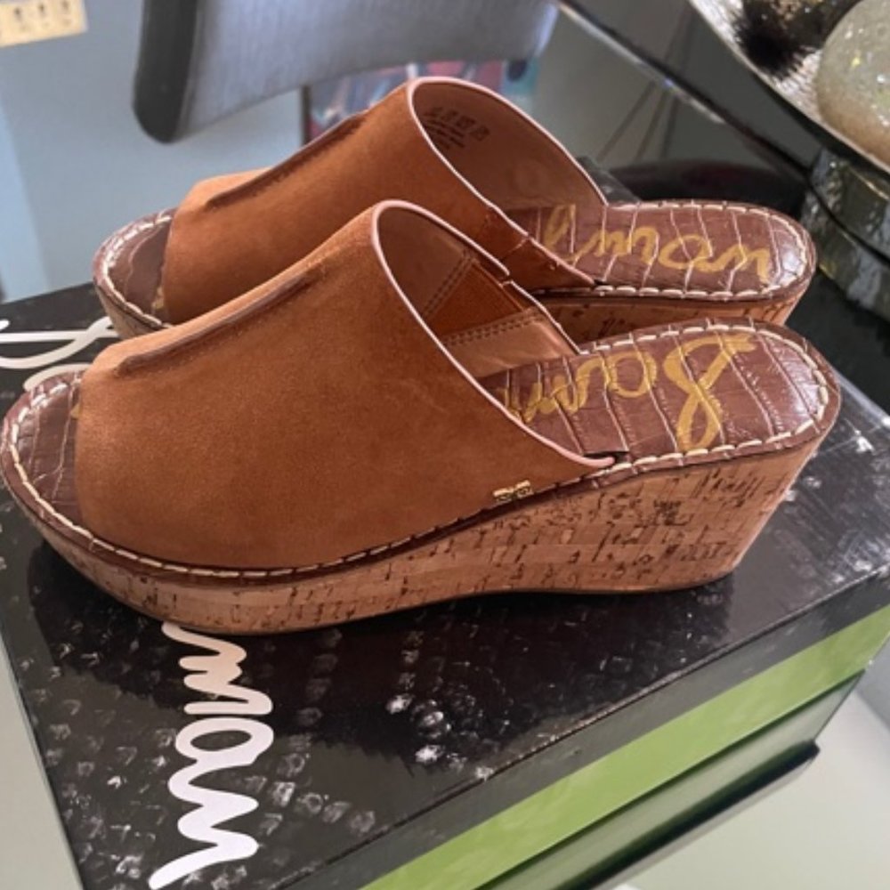 Sam Edelman Cork wedges Slides
